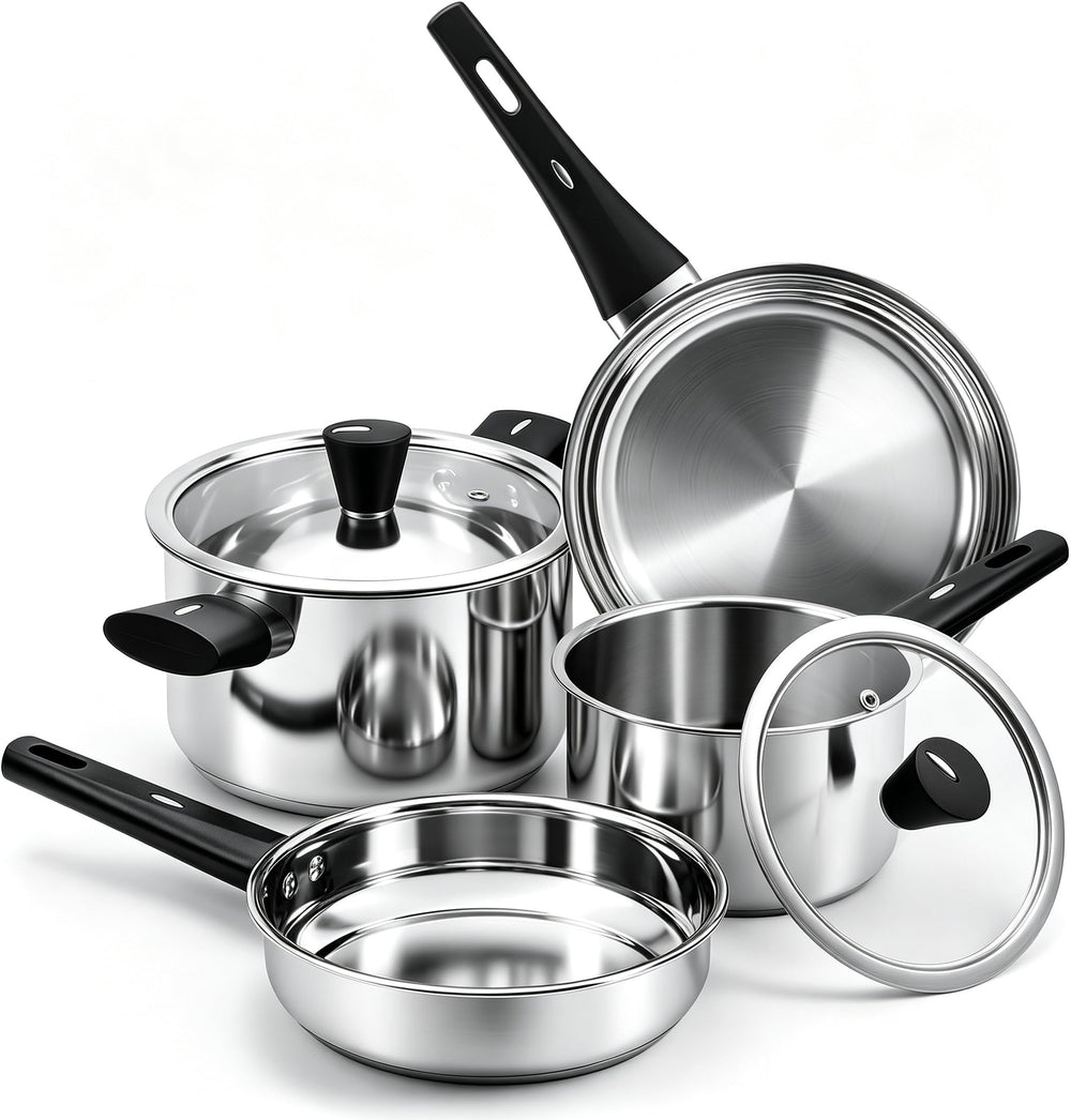 KroWallu ensemble 6 pièces vu de face montrant finition inox durable