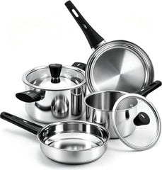 KroWallu ensemble 6 pièces vu de face montrant finition inox durable