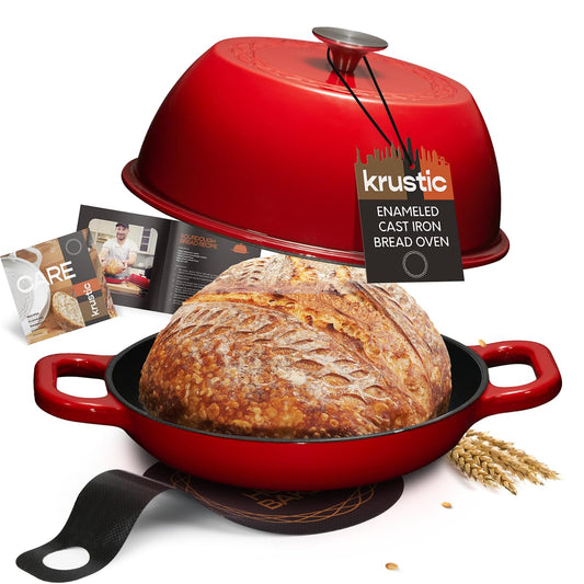 Krustic cocotte face avant montrant design robuste et cuisson uniforme