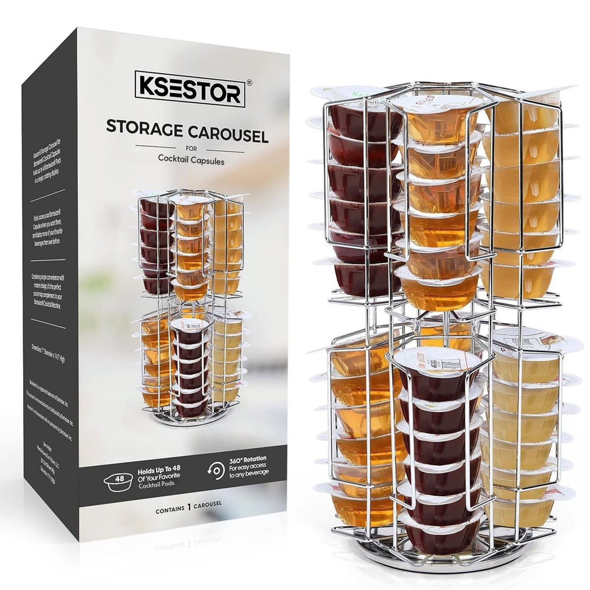Ksestor vue frontale du carousel chrome montrant organisation et gain de temps