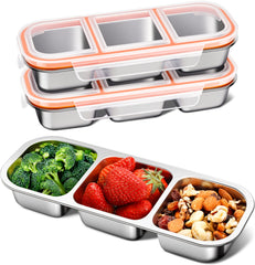 KTKUDY boîte snack ouverte montrant compartiments, conservation pratique