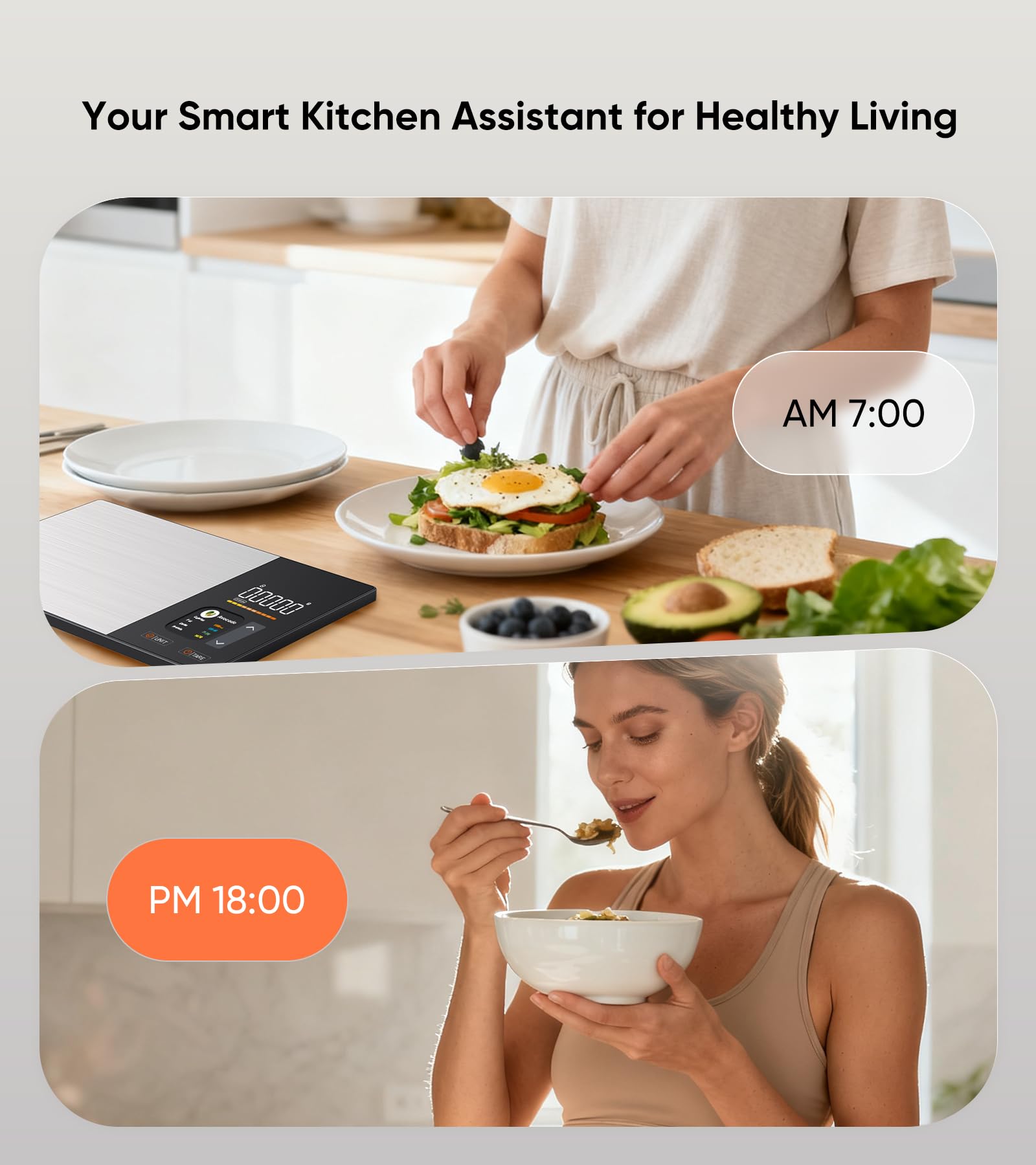 KUAIVO affichage nutritionnel mixte montrant 23 nutriments utiles