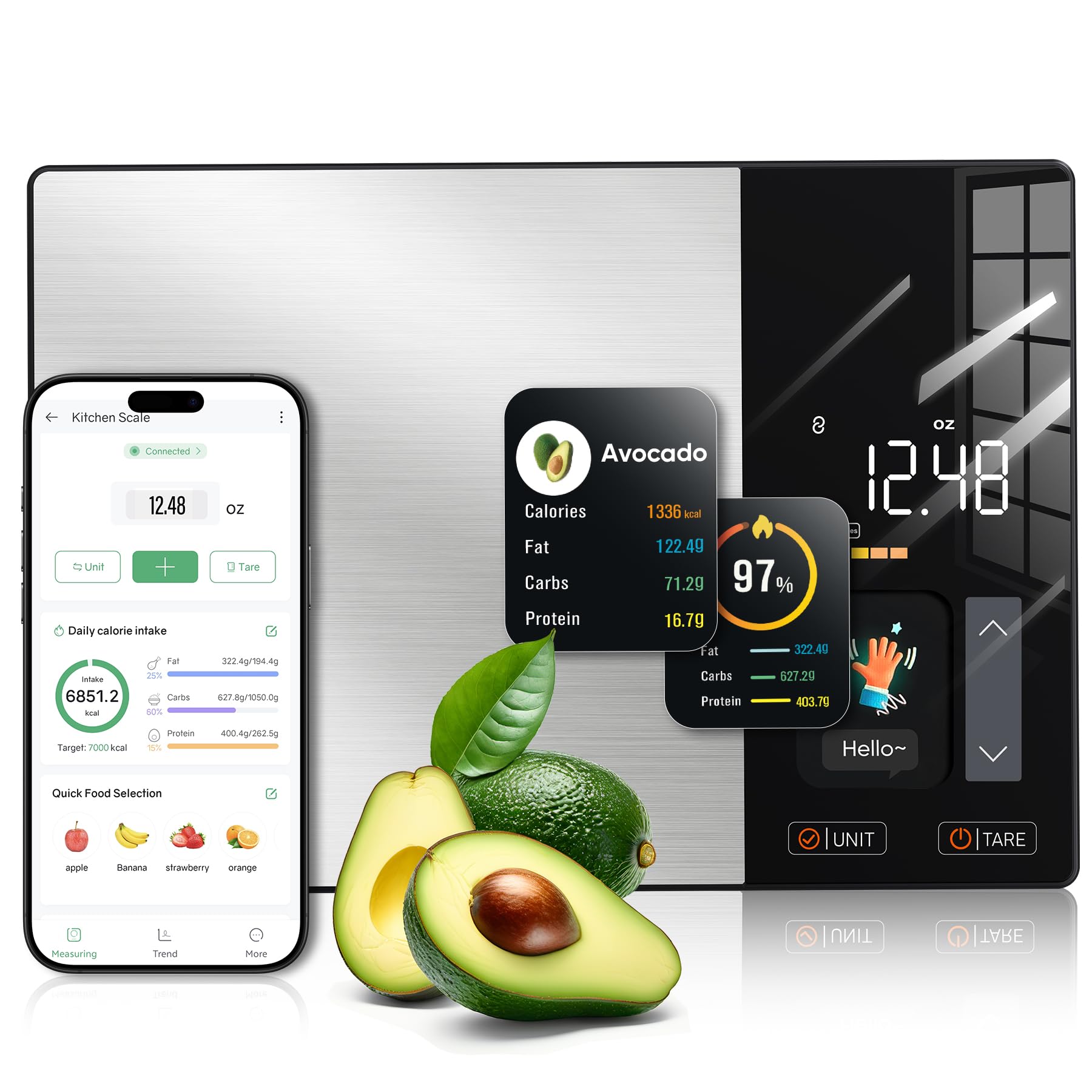 KUAIVO vue face du produit montrant le design et lisibilité