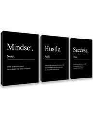 Kuiluuye triptyque face avant montrant message motivant et impact visuel