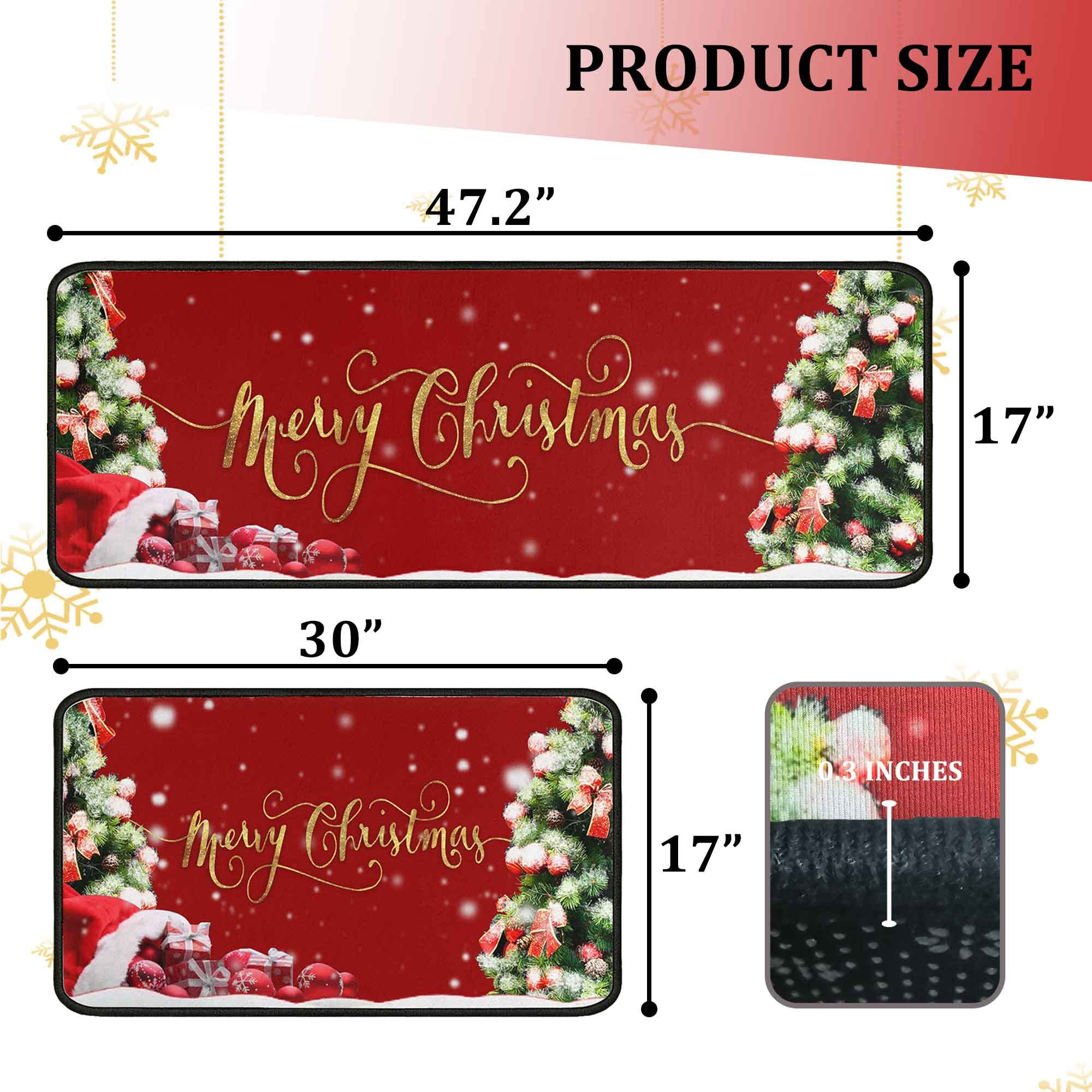 kukli kitchen gros plan motif sapin et cadeau pour décoration de Noël