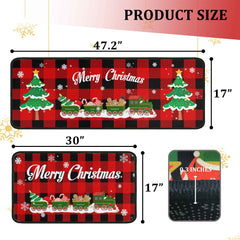 kukli kitchen gros plan du motif camion de Noël apportant ambiance chaleureuse