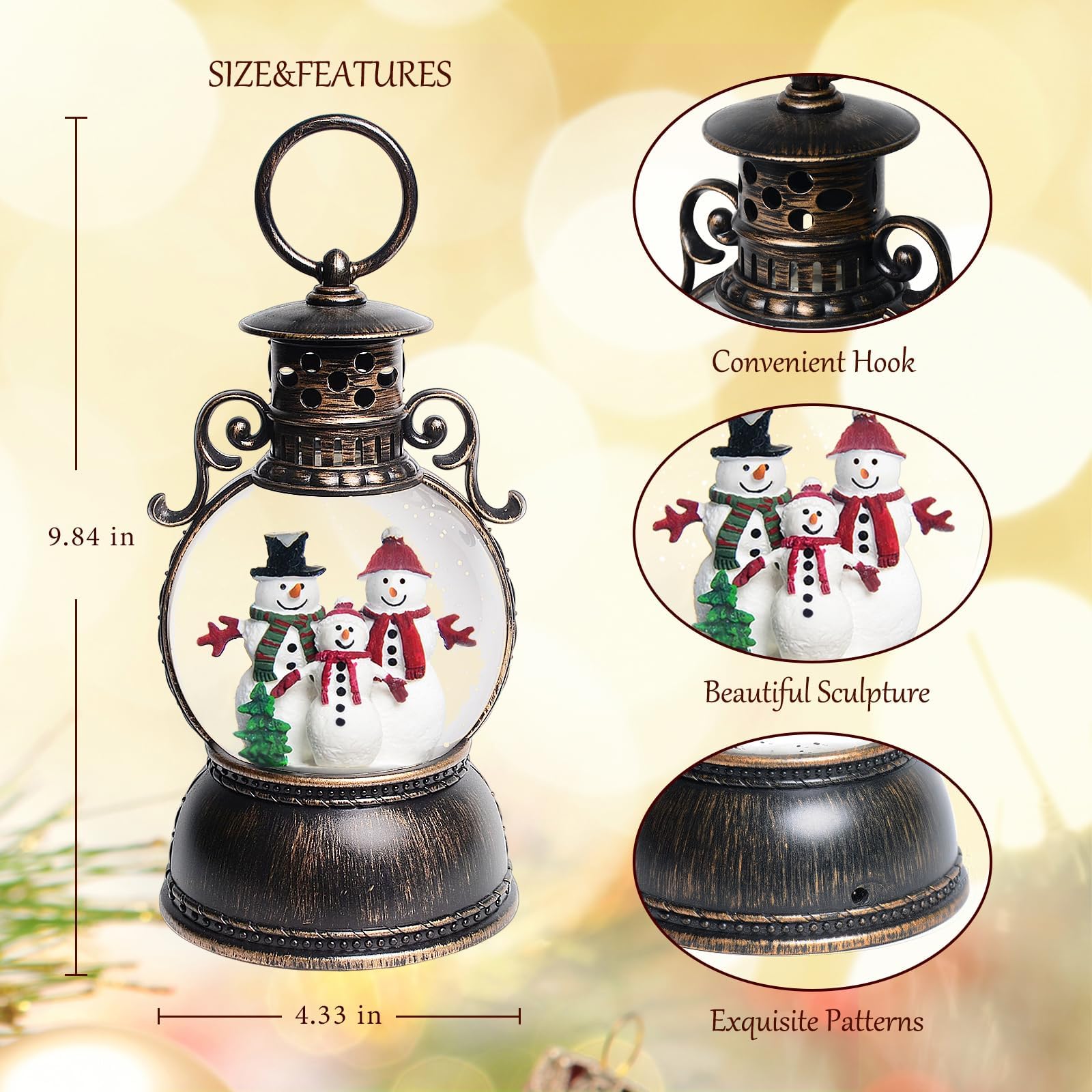 Kukuzon paillettes en suspension créant un effet neigeux enchanteur