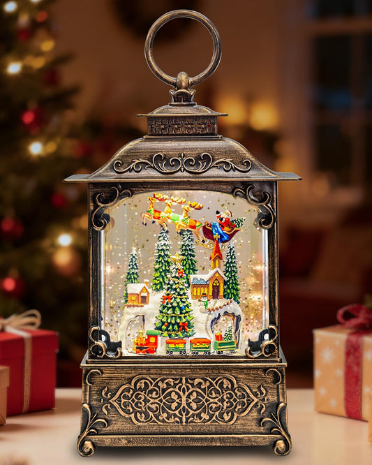 kukuzon lanterne face montrant la scène festive et l'éclairage chaleureux