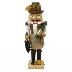 Kurt Adler casse-noix vigneron face montrant robe peinte et socle stable pour déco festive