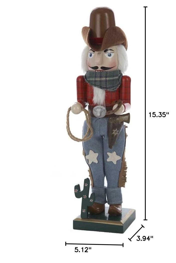 Kurt S. Adler nutcracker en situation de Noël décor western ajoutant charme festif