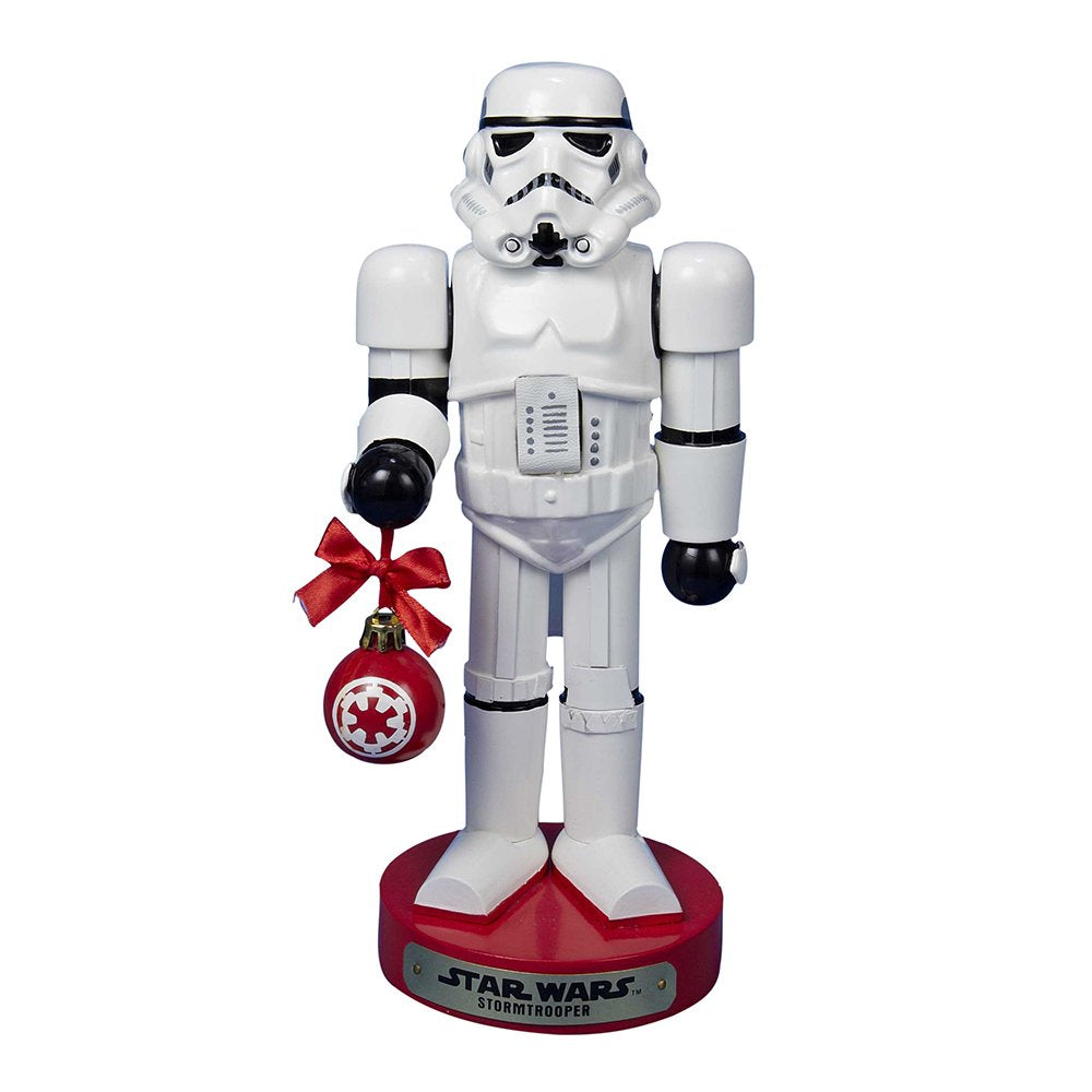 Kurt S. Adler Stormtrooper de profil tenant la boule, ajoute une touche festive
