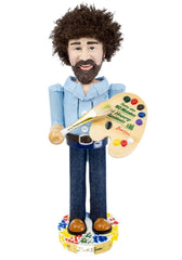 Kurt S. Adler casse-noisette Bob Ross face, décoration festive colorée