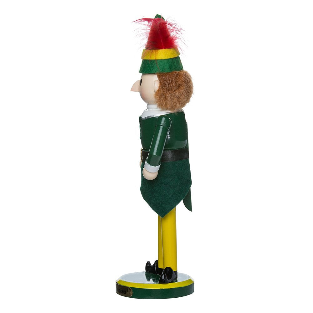 Kurt S. Adler Buddy the Elf profil montrant silhouette et chaussures pointues, idéal pour mise en scène