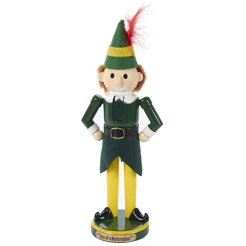Kurt S. Adler Buddy the Elf gros plan sur tissu et finition, apporte texture et authenticité