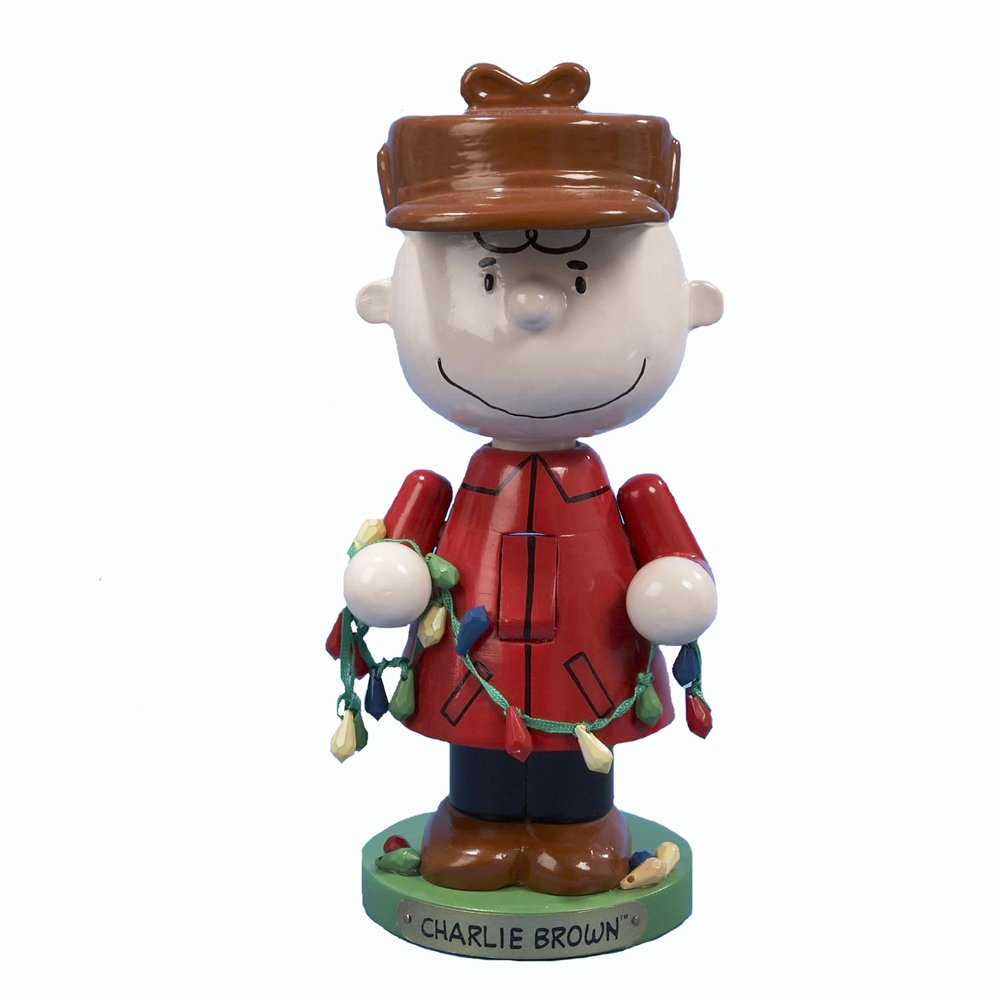 Kurt S. Adler Charlie Brown face et tenue montrant charme nostalgique