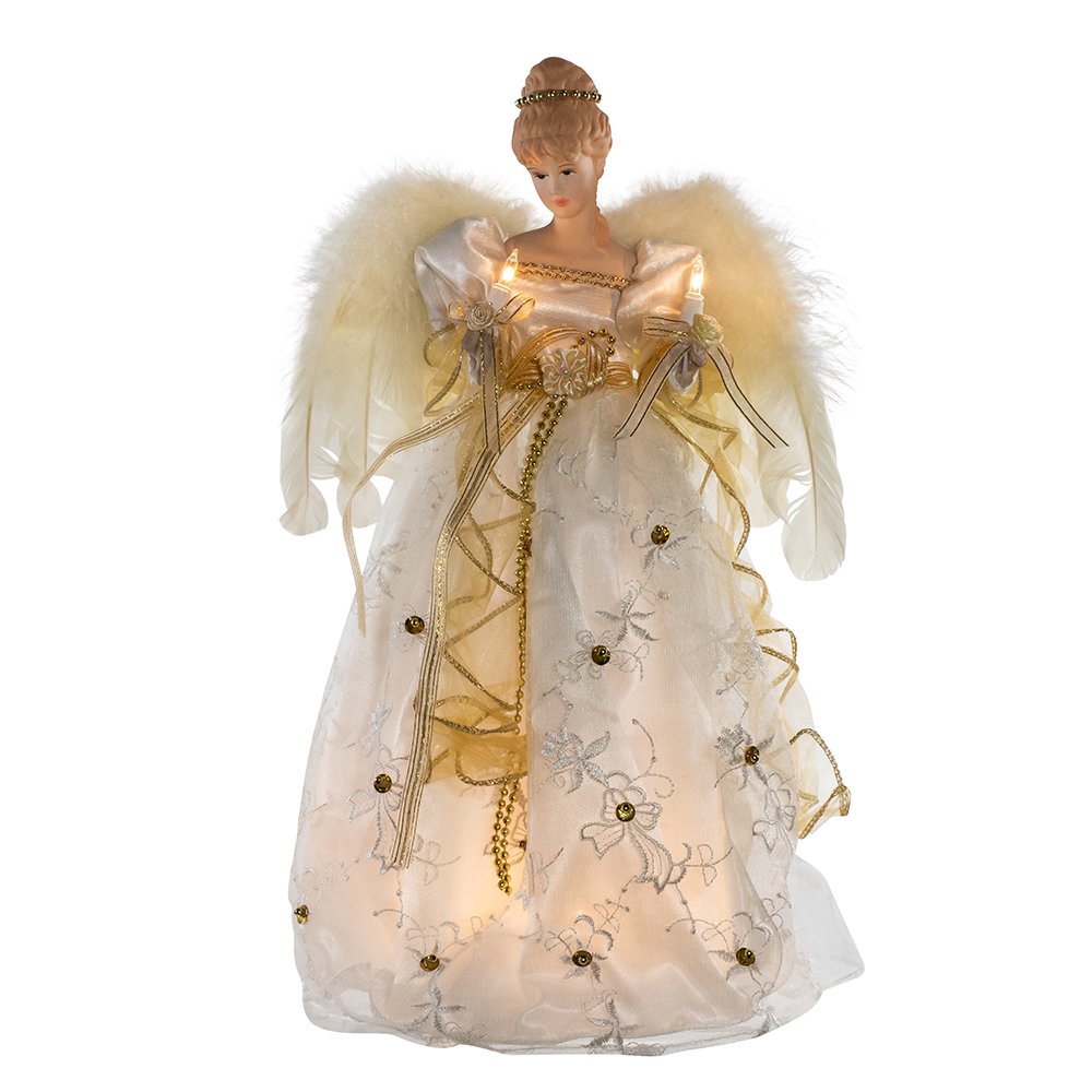 Kurt S. Adler détail robe strass dorés ajoutant éclat décoratif