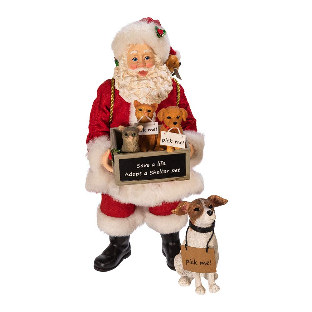 Kurt S. Adler gros plan visage Père Noël pour détails soignés et expressifs