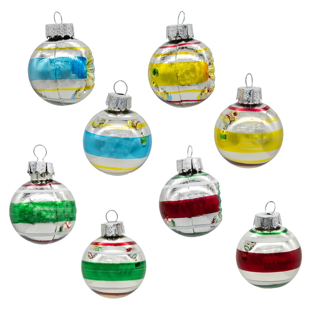 Kurt S. Adler emballage face montrant le coffret de 16 boules, idéal pour petits sapins