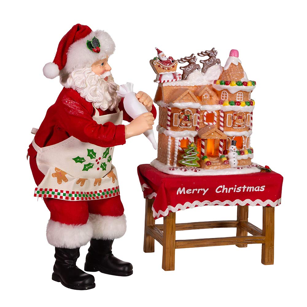 Kurt S. Adler Père Noël face détaillé, décor festif et chaleureux