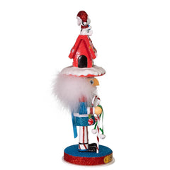 Kurt S. Adler snoopy détail niche rouge et guirlandes illuminées