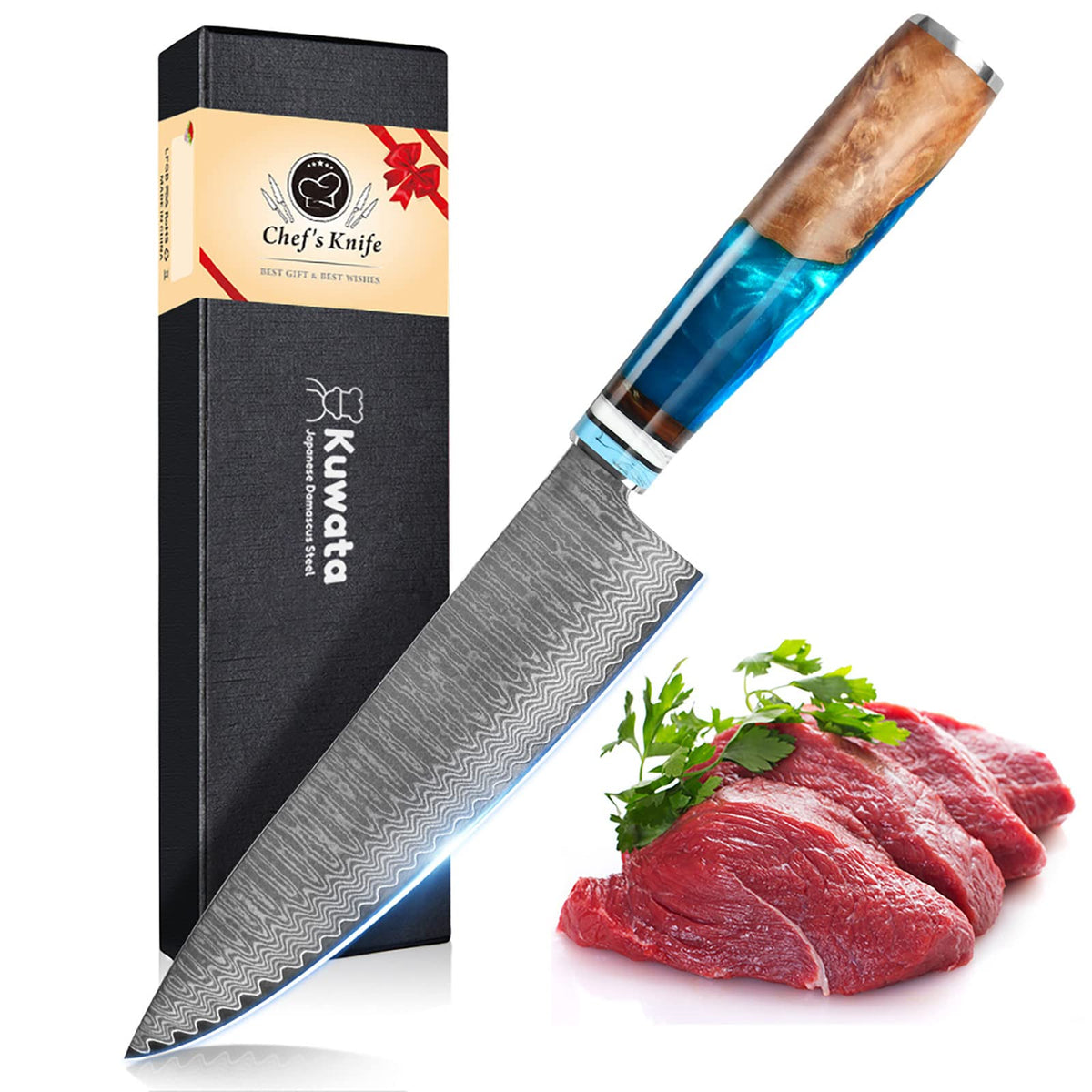 Kuwata couteau face avec coffret cadeau pour présentation élégante