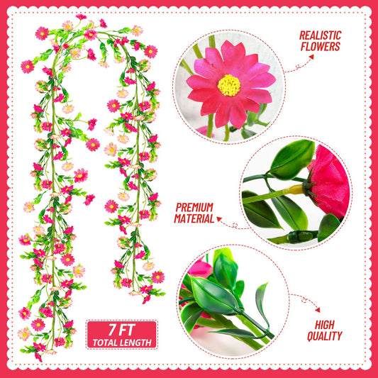 KVCSYAW affichage des quatre guirlandes roses pour volume et options de décoration