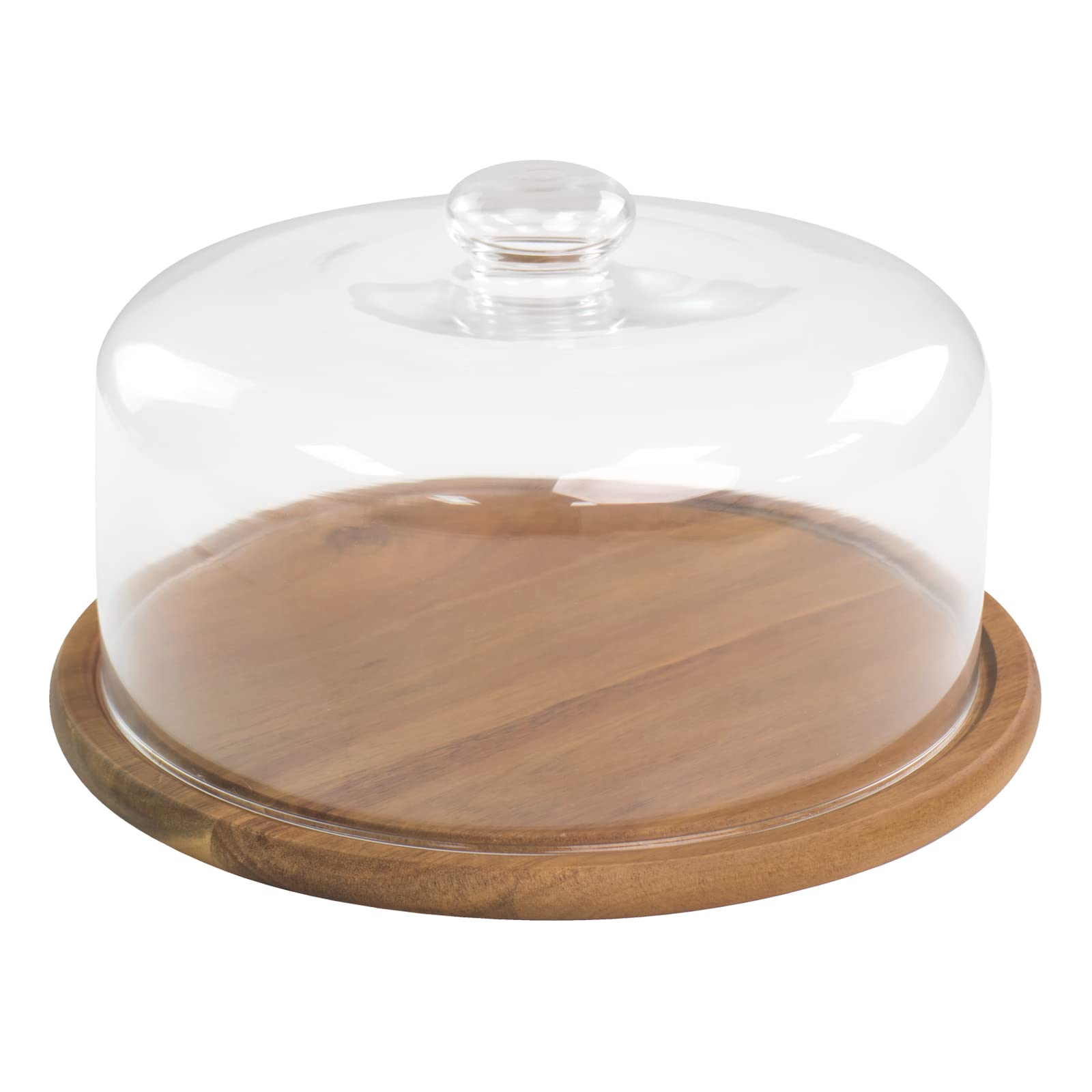 KVMORZE cloche en verre face montrant gâteau protégé et présentation soignée