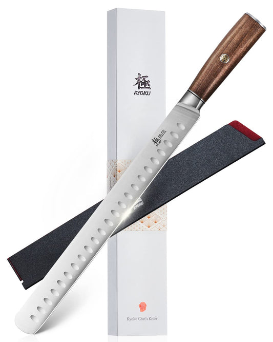 KYOKU couteau Daimyo face et emballage cadeau montrant qualité