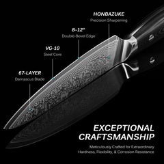 KYOKU détail manche G10 ergonomique offrant prise sûre et durabilité