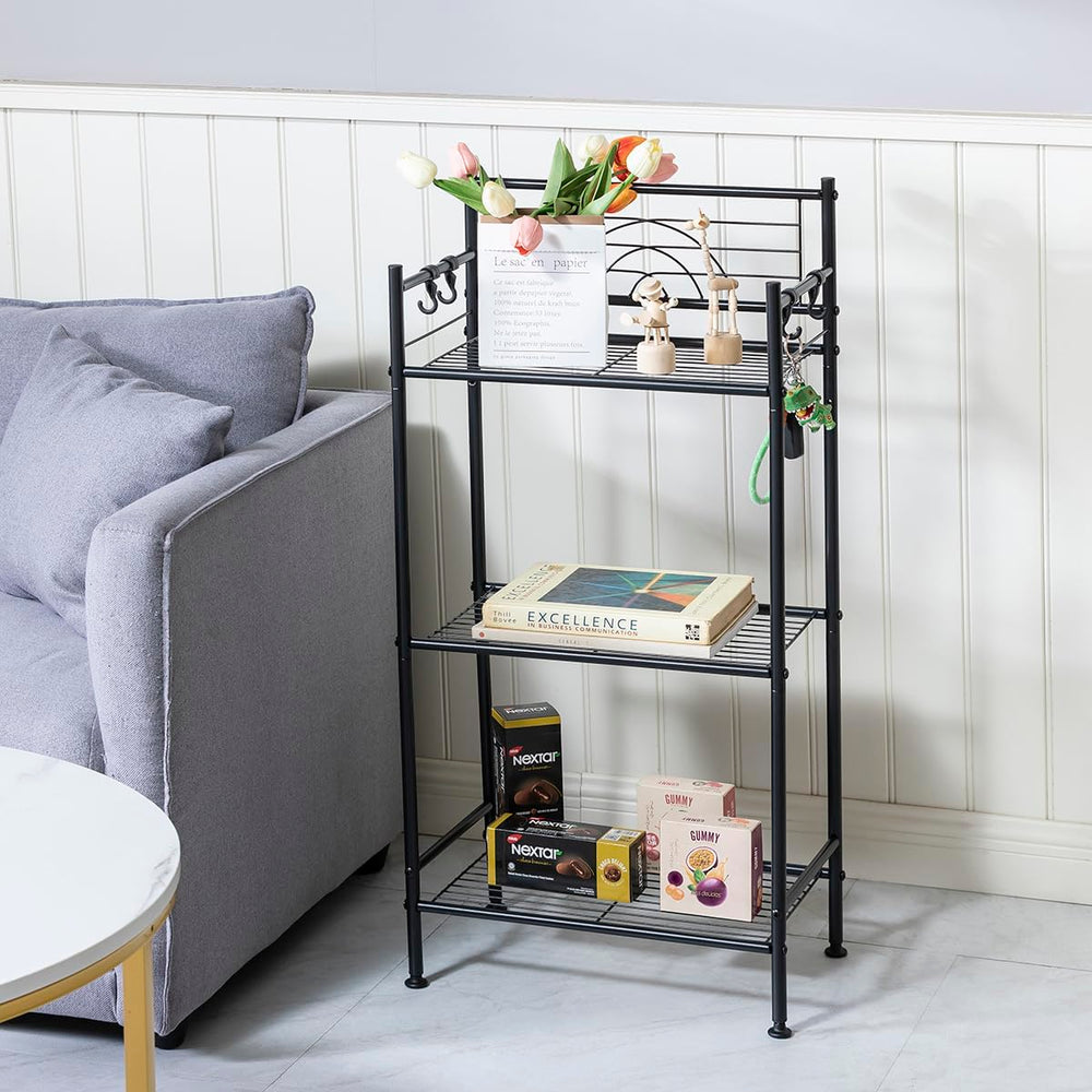 L&H UNICO vue de face de l'étagère 3 niveaux pour rangement compact