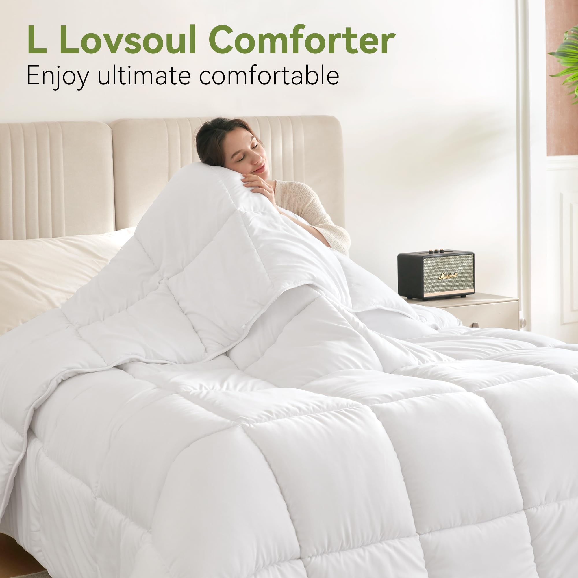 L LOVSOUL comparatif taille 68x90 pouces pour visualiser l'échelle