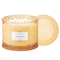 LA JOLIE MUSE bougie Pumpkin Chai face élégante, ajoute chaleur décorative