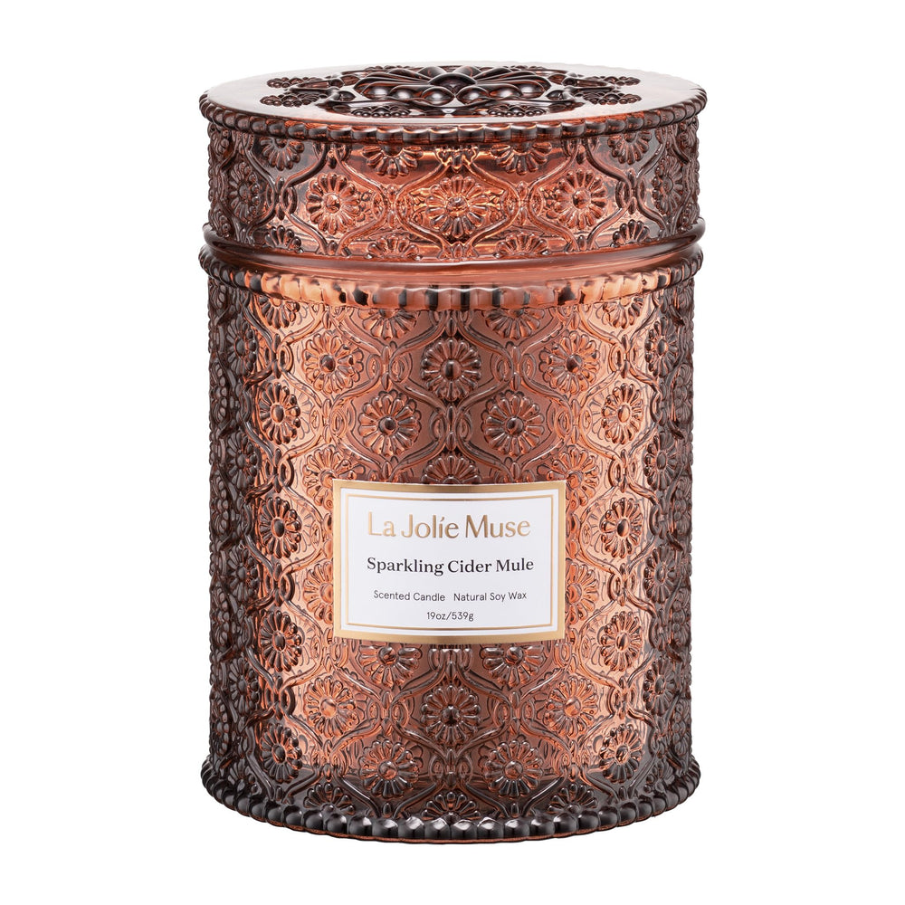 LA JOLIE MUSE bougie avant du pot décoratif pour ambiance chaleureuse