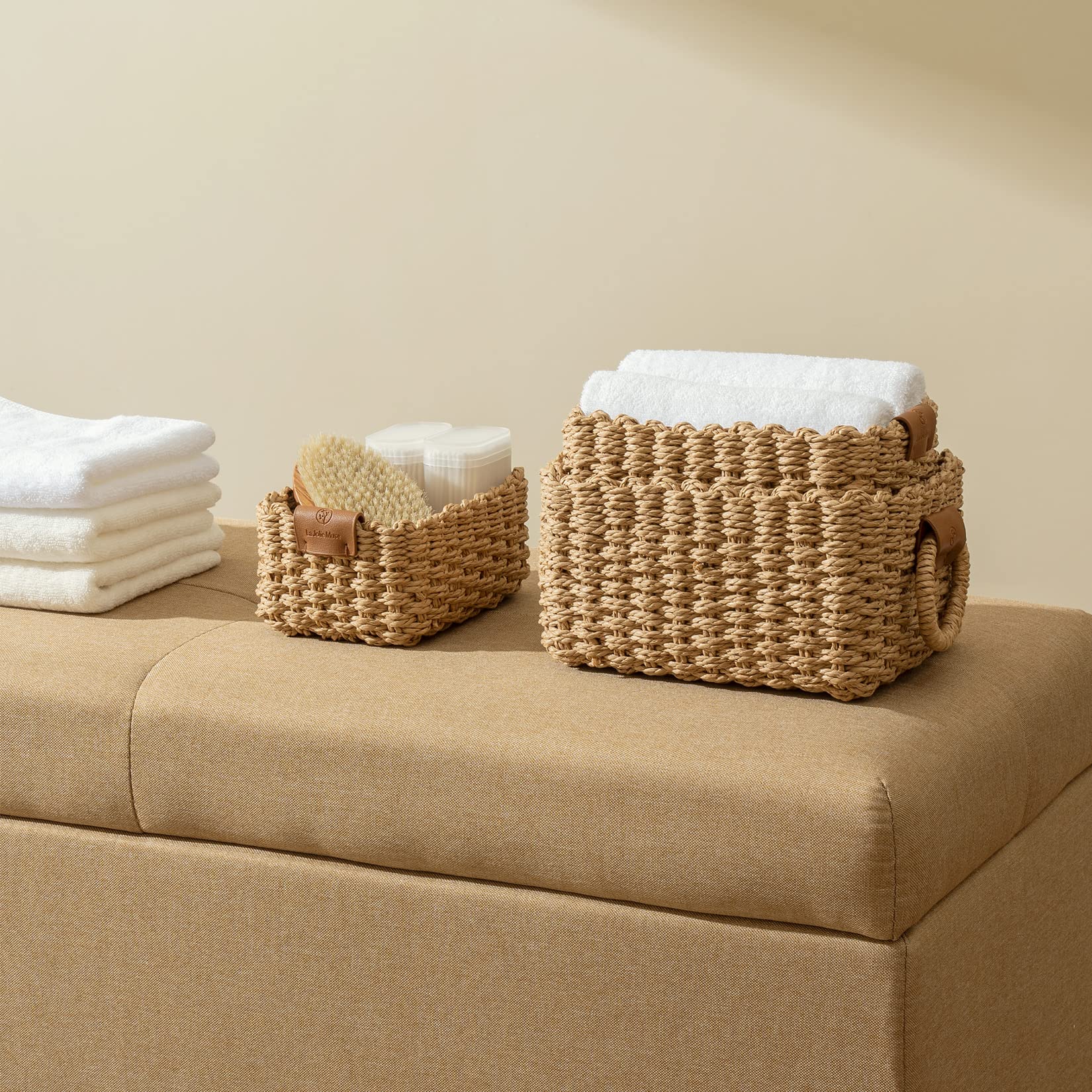 LA JOLIE MUSE paniers sur étagère salle de bain optimisent rangement quotidien