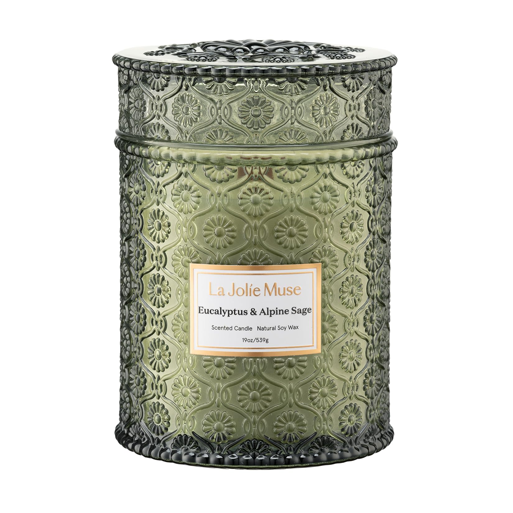 LA JOLIE MUSE pot embossé face avant, décoration élégante et réutilisable