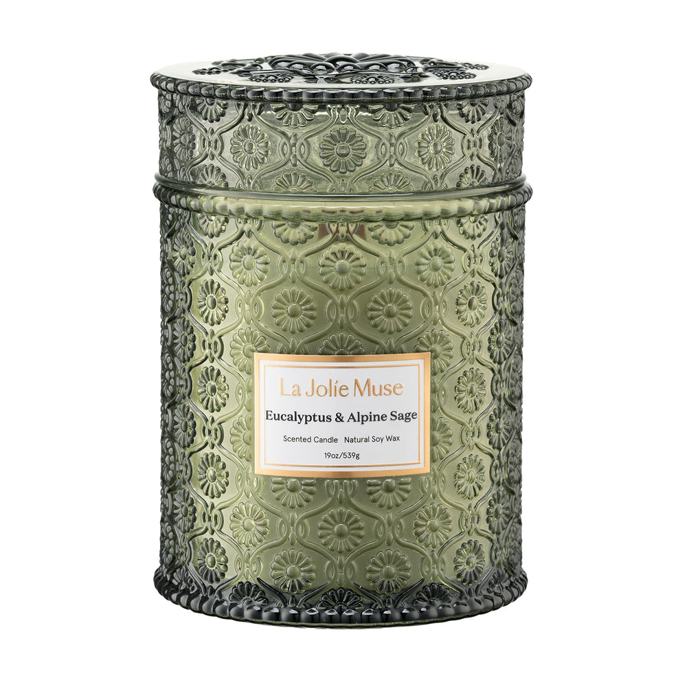 LA JOLIE MUSE pot embossé face avant, décoration élégante et réutilisable