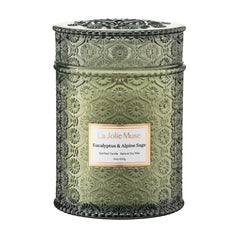 LA JOLIE MUSE pot embossé face avant, décoration élégante et réutilisable