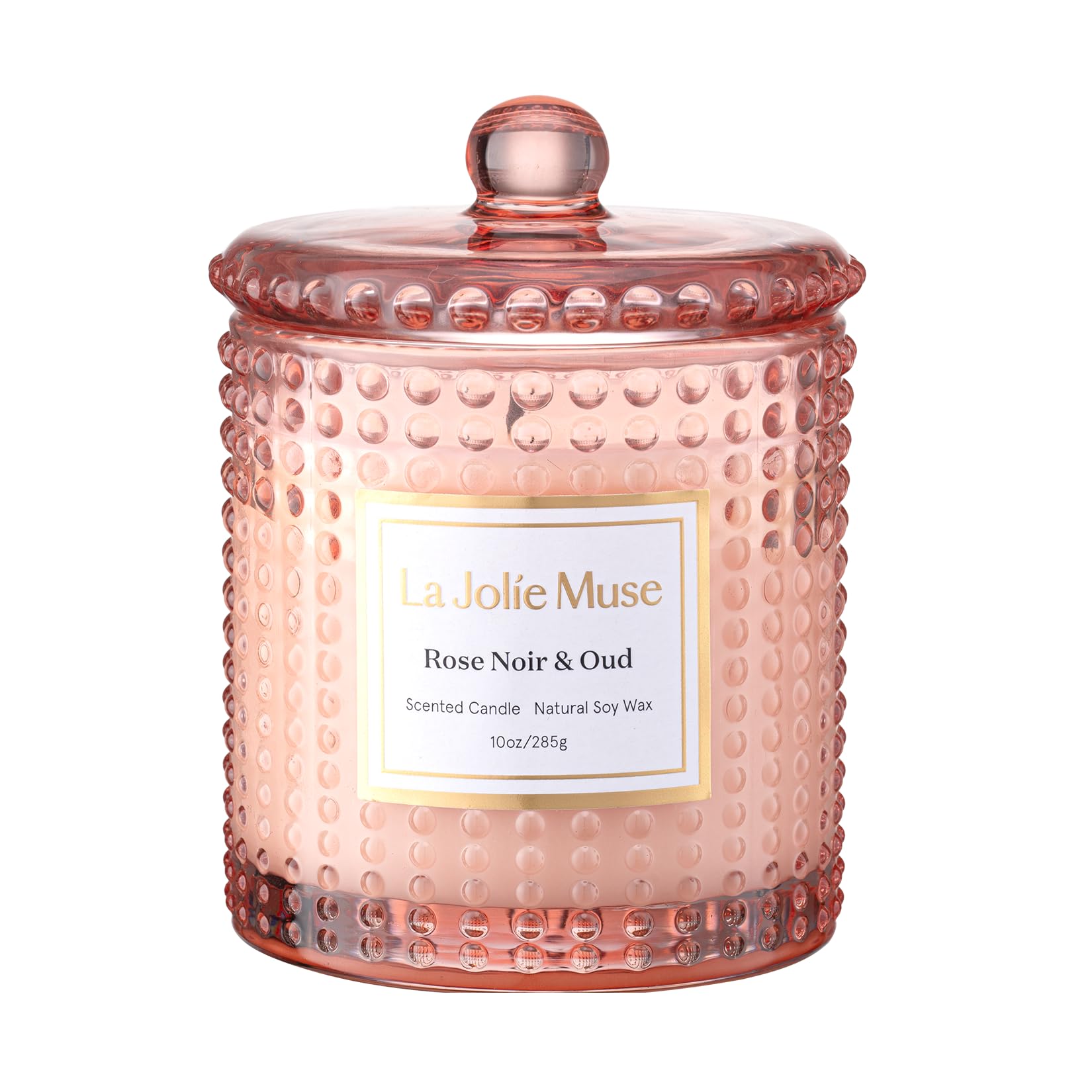 LA JOLIE MUSE pot hobnail en verre élégant pour décoration et réutilisation