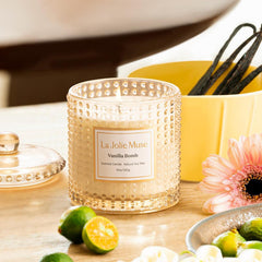 LA JOLIE MUSE cire de soja végétale Vanilla Zest surface lisse pour combustion propre