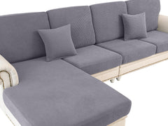 LA MEACK housse face avant gris, protège et modernise le coussin