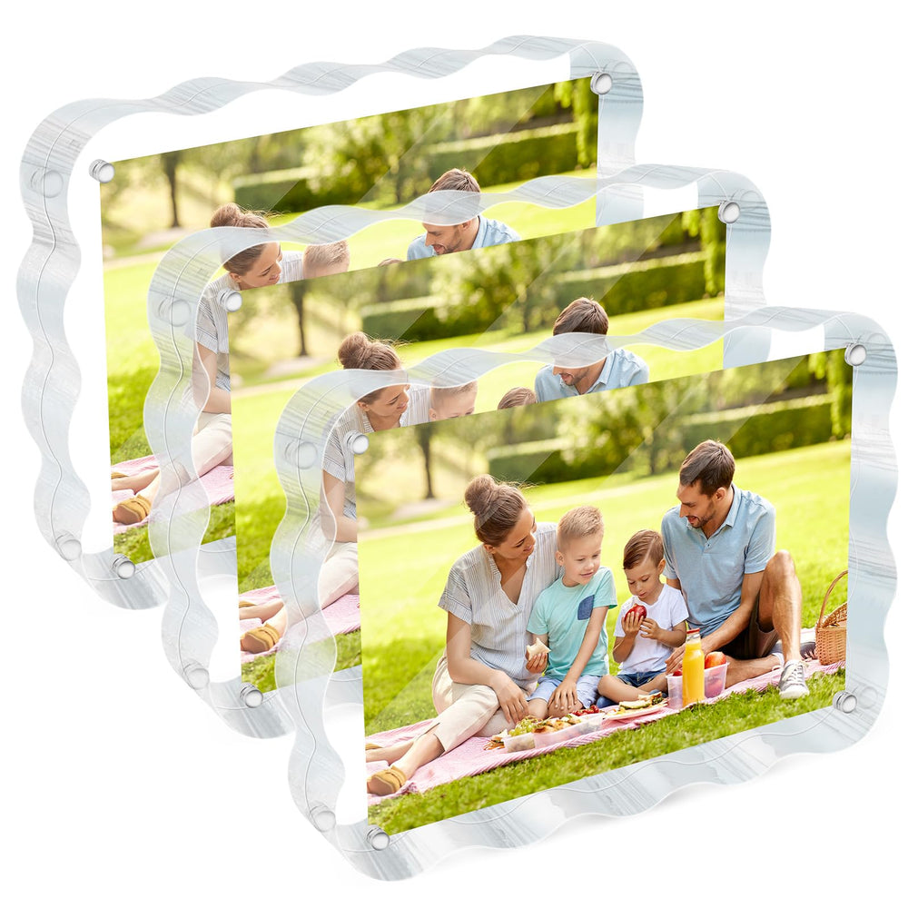 laapee cadre acrylique face montrant photo nette et design flottant
