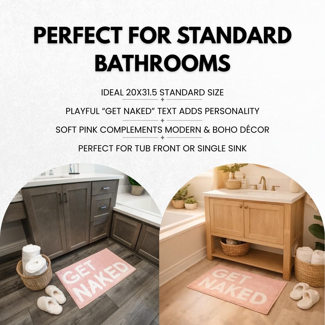 LABEND HOME lettrage "GET NAKED" visible apporte touche ludique