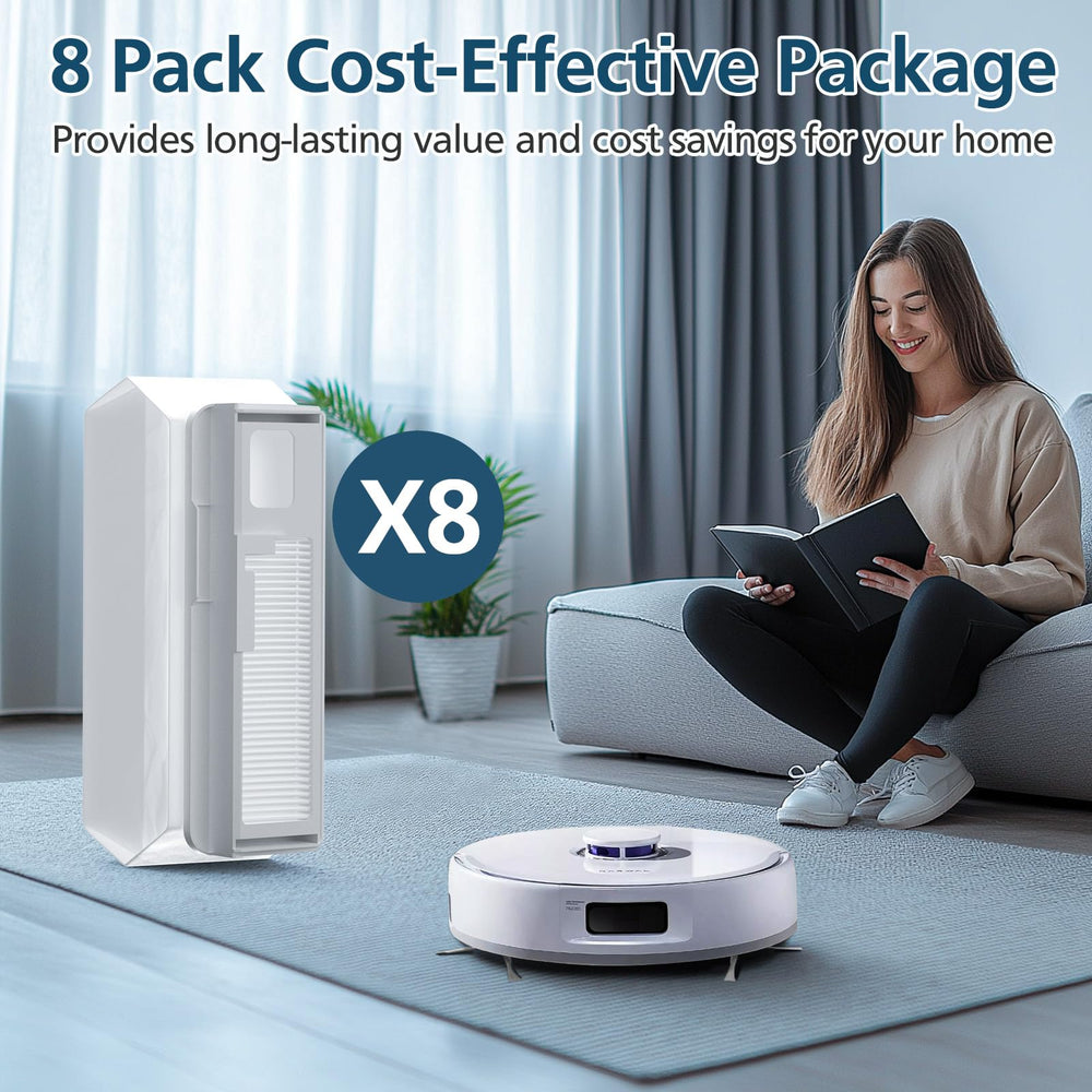 Lot de 8 sacs Lacvik présenté en lifestyle pour stockage et remplacement simple
