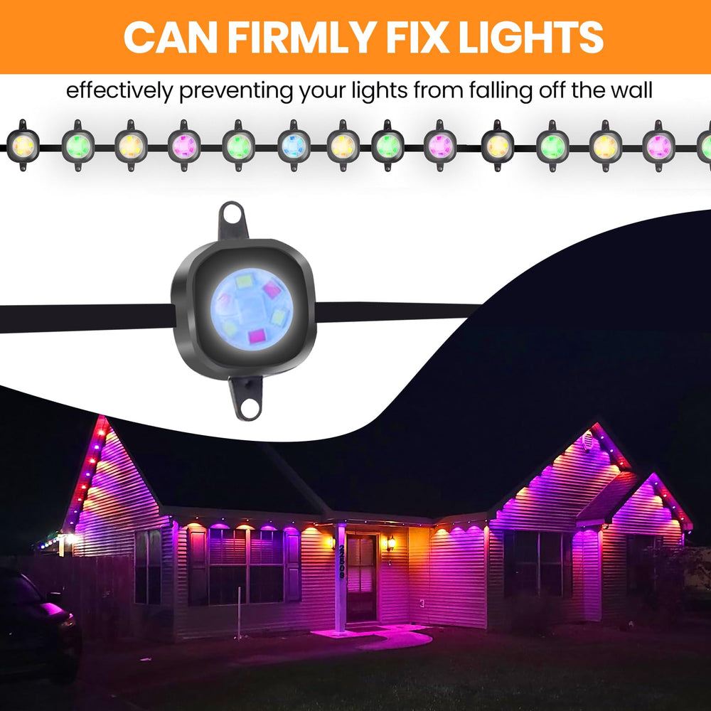 Laegam clip gros plan ruban LED Govee Pro H706 enclenché sans glisser