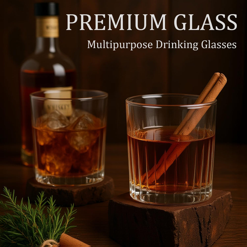 Laerjin ensemble 4 highball et 4 rocks sur plan de travail, polyvalence pour boissons