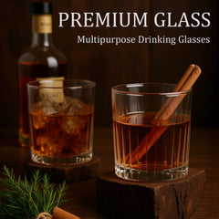 Laerjin ensemble 4 highball et 4 rocks sur plan de travail, polyvalence pour boissons
