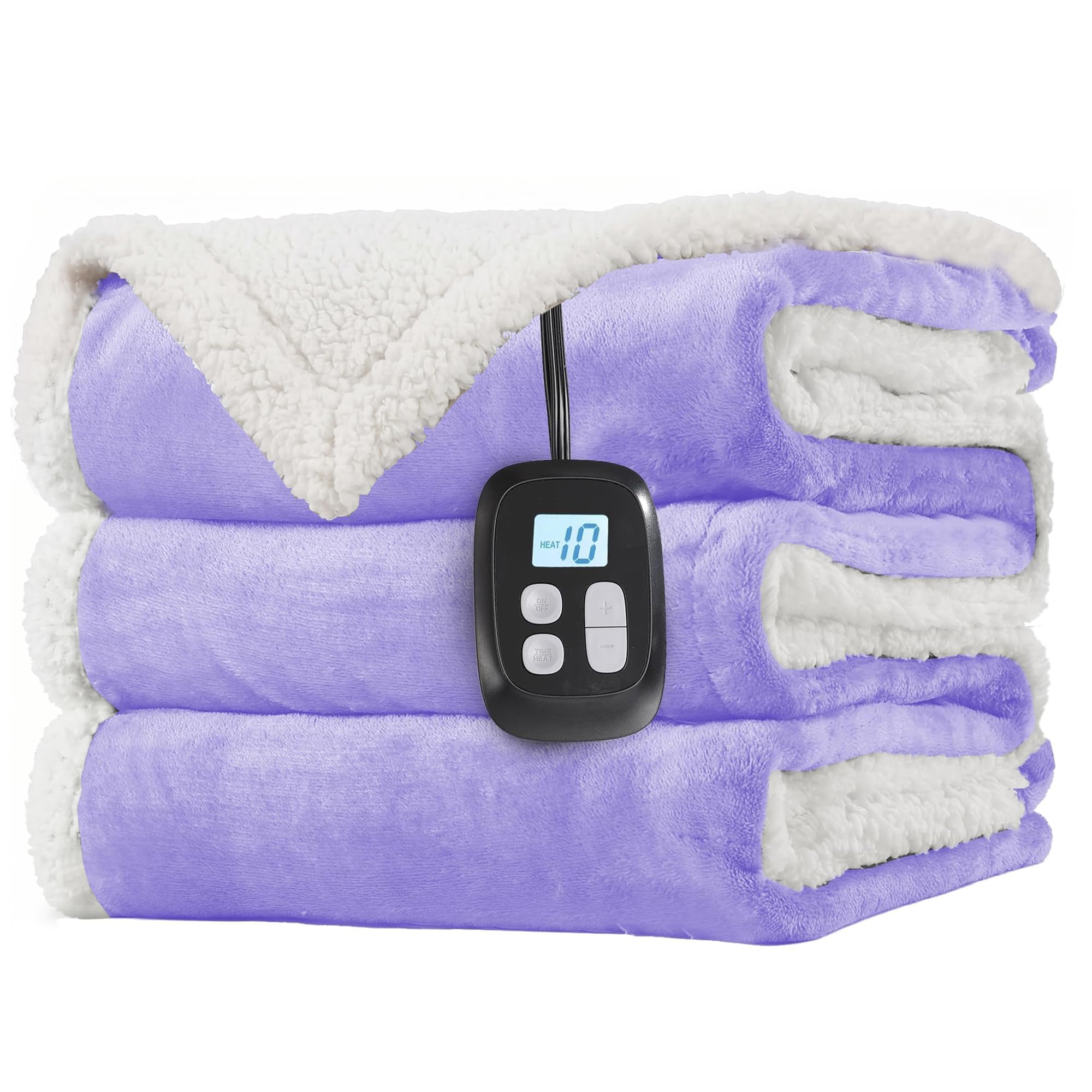 LaffyLo couverture face avant montrant couleur violet clair et grande taille