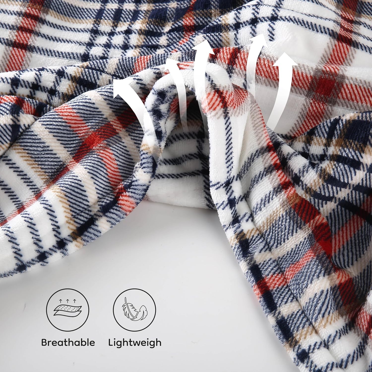 LaffyLo plaid comparé à chaise, montre taille 50x60 pouces pratique