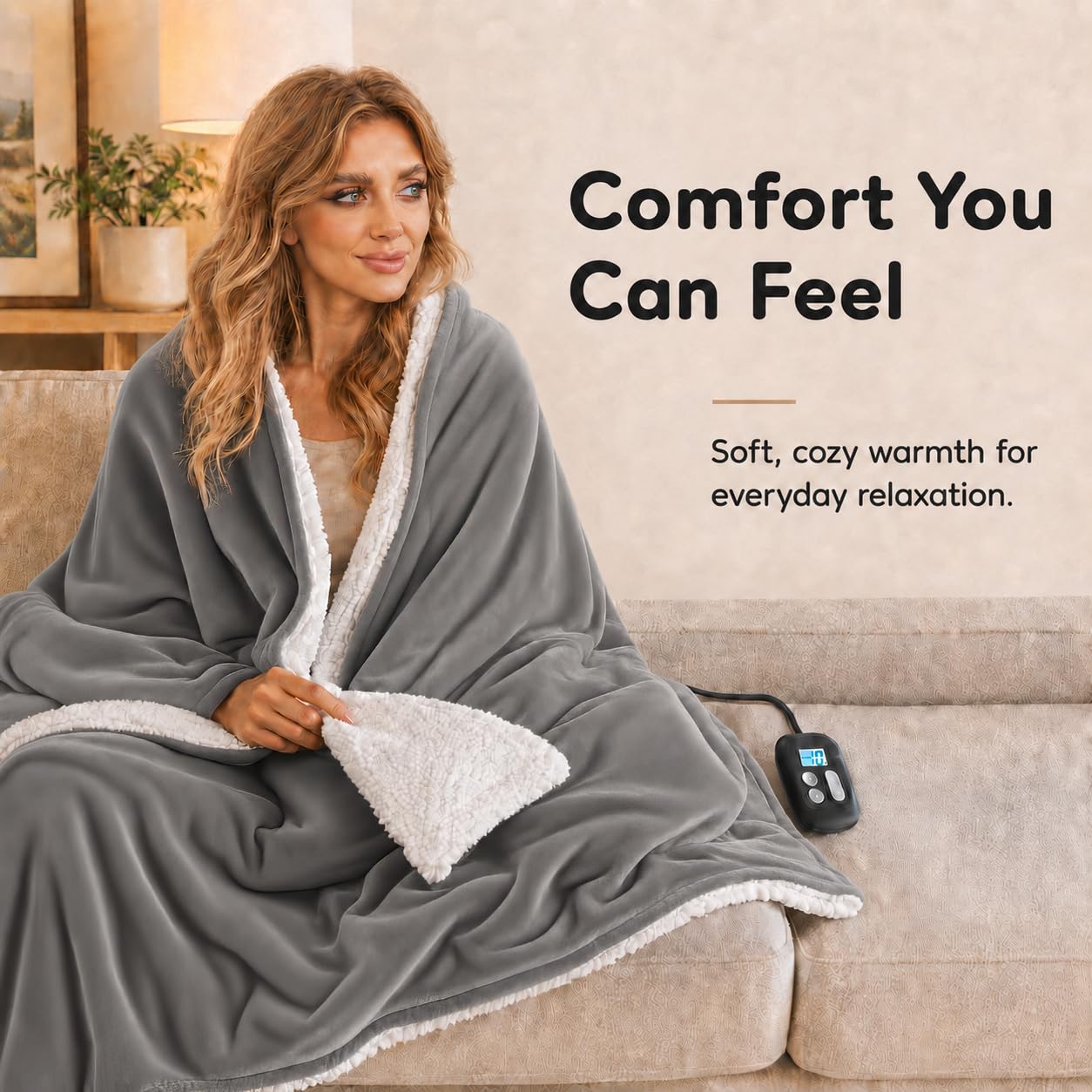 LaffyLo plan rapproché sur la flanelle douce offrant confort tactile