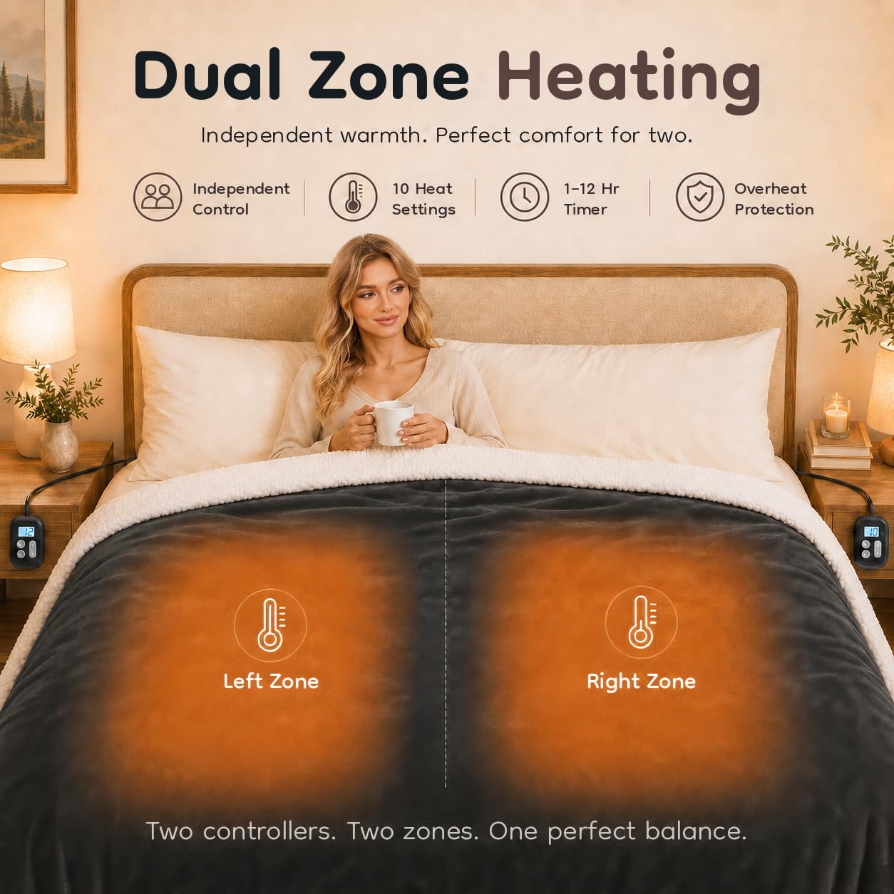 LaffyLo plaid installé sur lit stylisé montrant utilisation dans chambre partagée